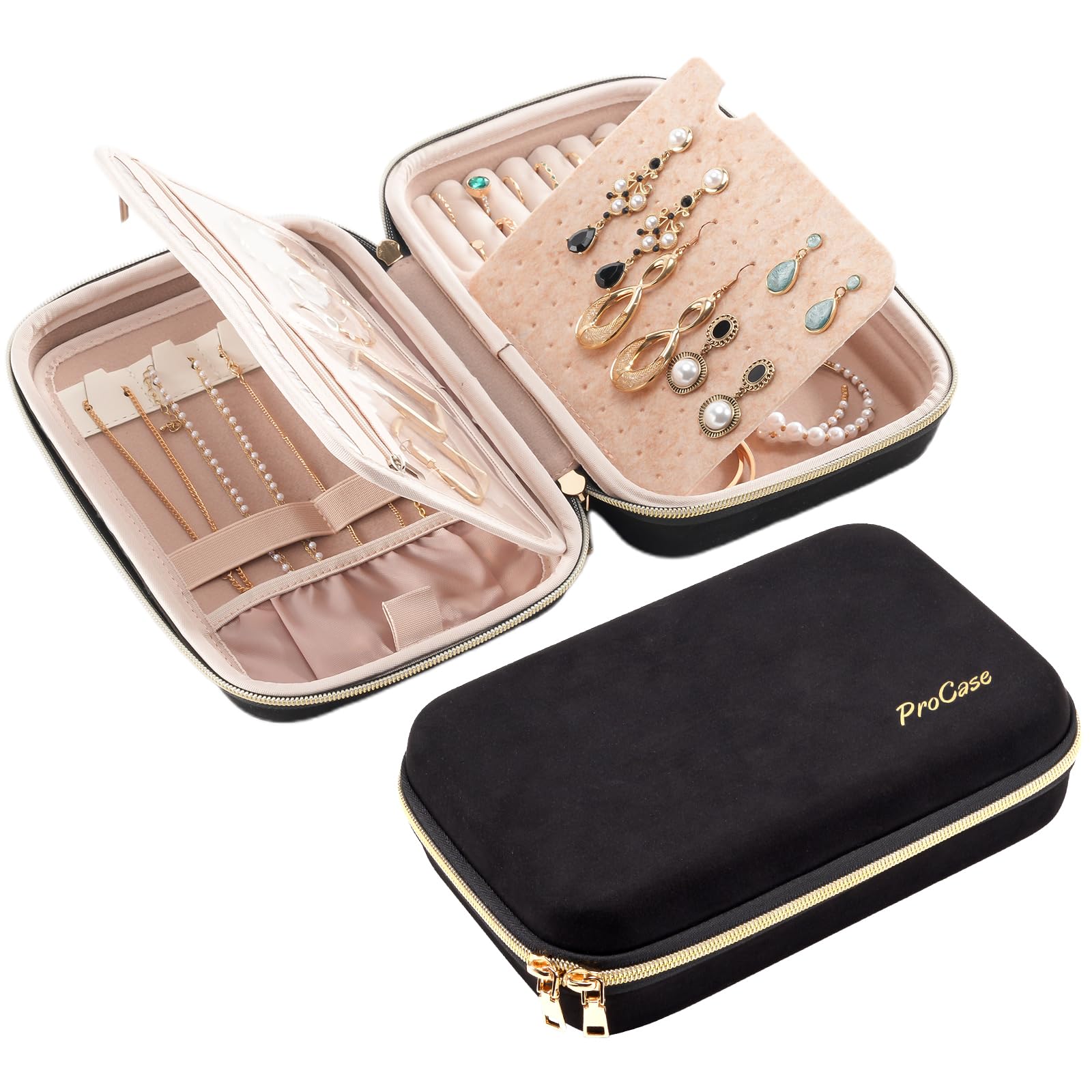 Capa Organizadora De Joias De Viagem Procase Large Preta