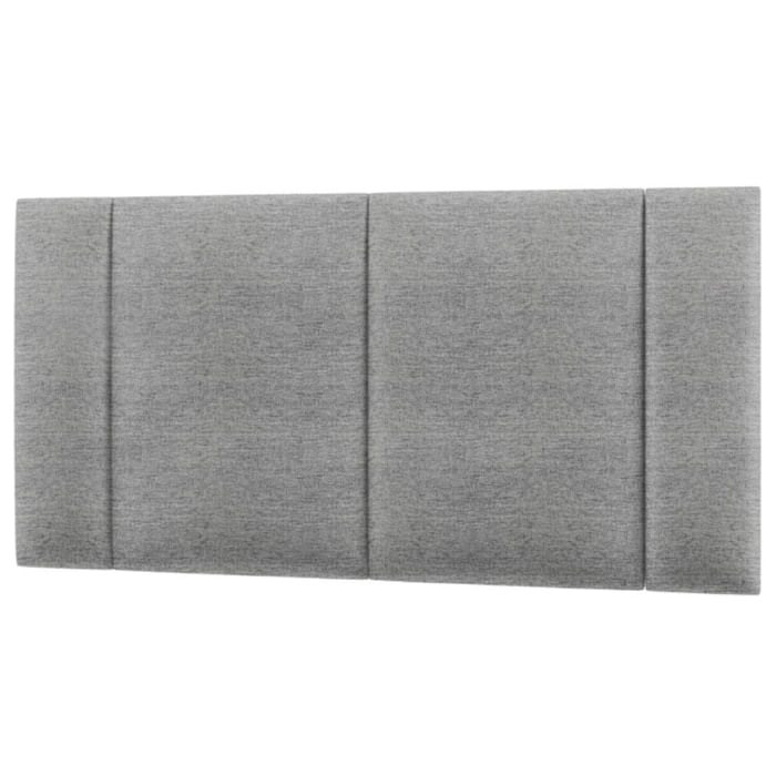 Cabeceira Modulada Casal 140 Cm Com Led Linho Cinza Milani Store