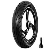Pneu Levorin 100/80-14 48p Tl Matrix Scooter + Válvula Fva