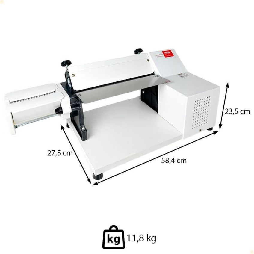 Cilindro Laminador Elétrico Malta 28 Cm Com Cortador De Talharim Branco 127v 3117000 - imagem 3