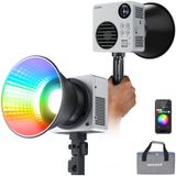 Luz De Vídeo Led Neewer Hb80c Rgbww 80w Com Bateria De 72wh 100w Pd