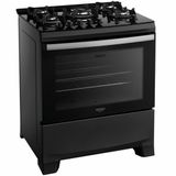 Fogão Dako Supreme Glass 5 Bocas Com Acendimento Automático Mesa De Vidro Temperado Bivolt Preto
