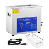 Limpador Ultrassônico Vevor 6l 40khz Com Temporizador E Aquecedor 110v 180w