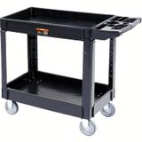 Carrinho De Serviço Utilitário Vevor 2 Shelf 250kg Plastic Rolling