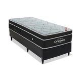 Base Para Cama Box Solteiro Cori Ii Com Colchão Molas Ensacada Elegant Superpocket (28x88x188) Preto