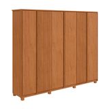 Guarda-roupa Casal Ollie Com Pés 6 Portas 6 Gavetas Amêndoa