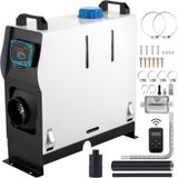 Aquecedor De Ar A Diesel Vevor All In One 8kw 12v Com Controle Remoto