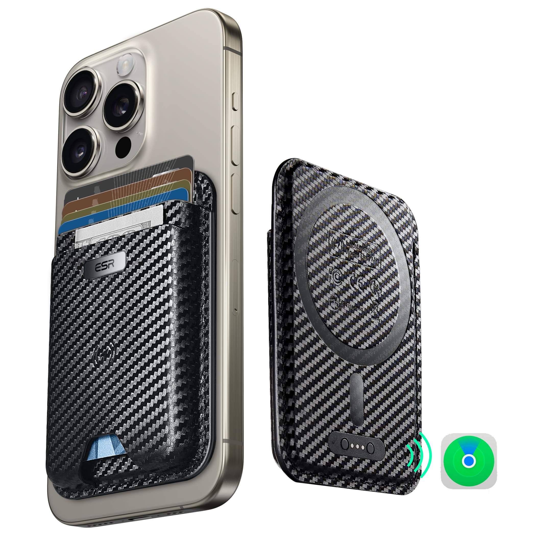 Carteira Magsafe Esr Com Funcionalidade Find My Para Iphone