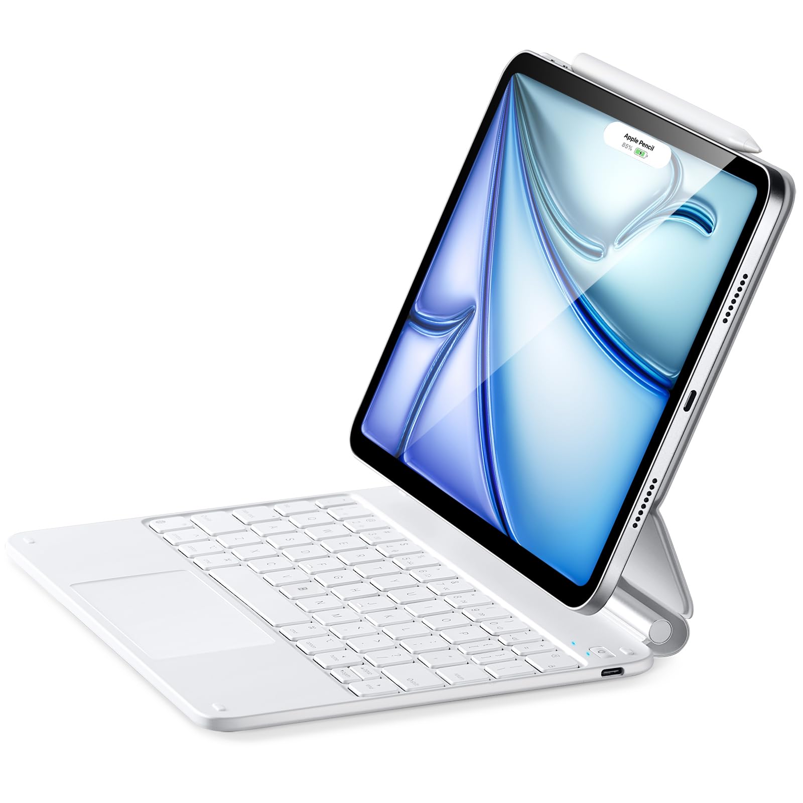 Capa Com Teclado Esr Ipad Air De 11 Polegadas Com Suporte Branco