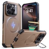 Capa De Telefone Esr Para Iphone 16 Pro Com Suporte De 7 M Em Ouro Rosa