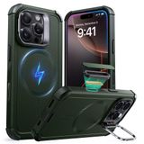Capa De Telefone Esr Para Iphone 16 Pro Com Suporte Verde Suspenso De 7 M