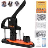 Máquina De Fazer Botões Vevor 32 Mm/1,25 Polegadas Com 500 Botões