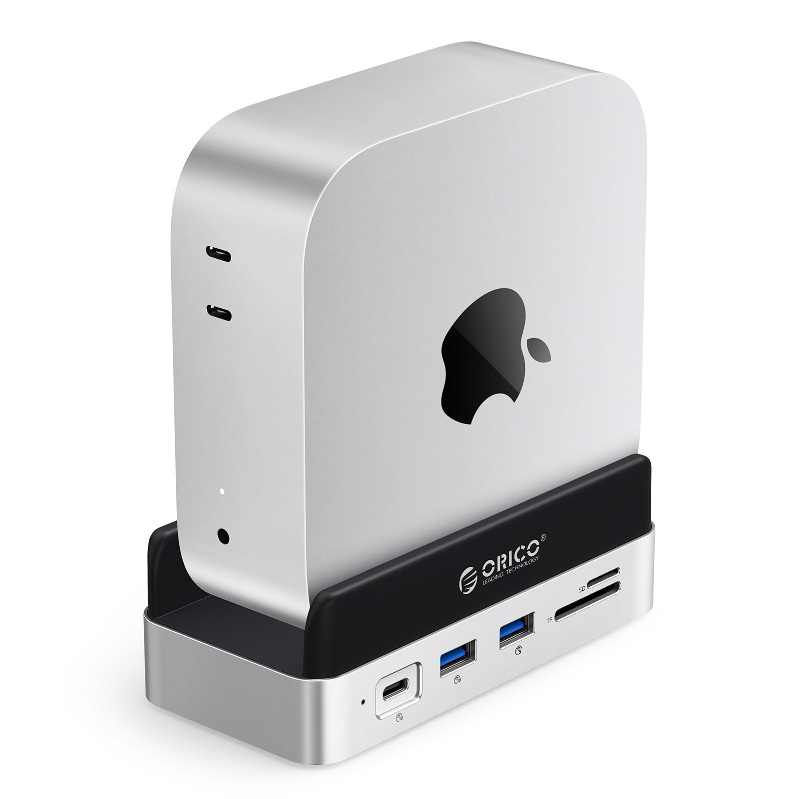 Suporte De Encaixe Orico Minidock Mac Mini M4 Hub De Alumínio 10 Em 1