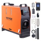 Aquecedor De Ar A Diesel Vevor 5kw 12v Com Controle Remoto E Lcd Para Trailers E Barcos
