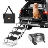Escadas Para Cães Vevor Para Carro, Rampa Dobrável De 5 Degraus, Capacidade De 150 Libras