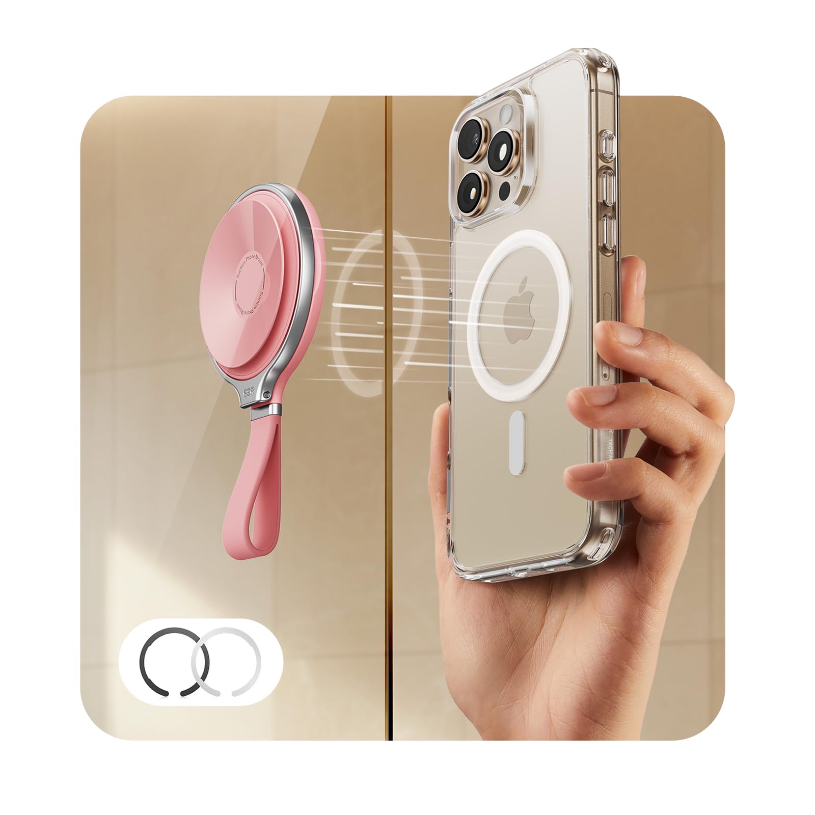 Suporte De Telefone Esr Para Iphone/android Magsafe Suction Mount Pink