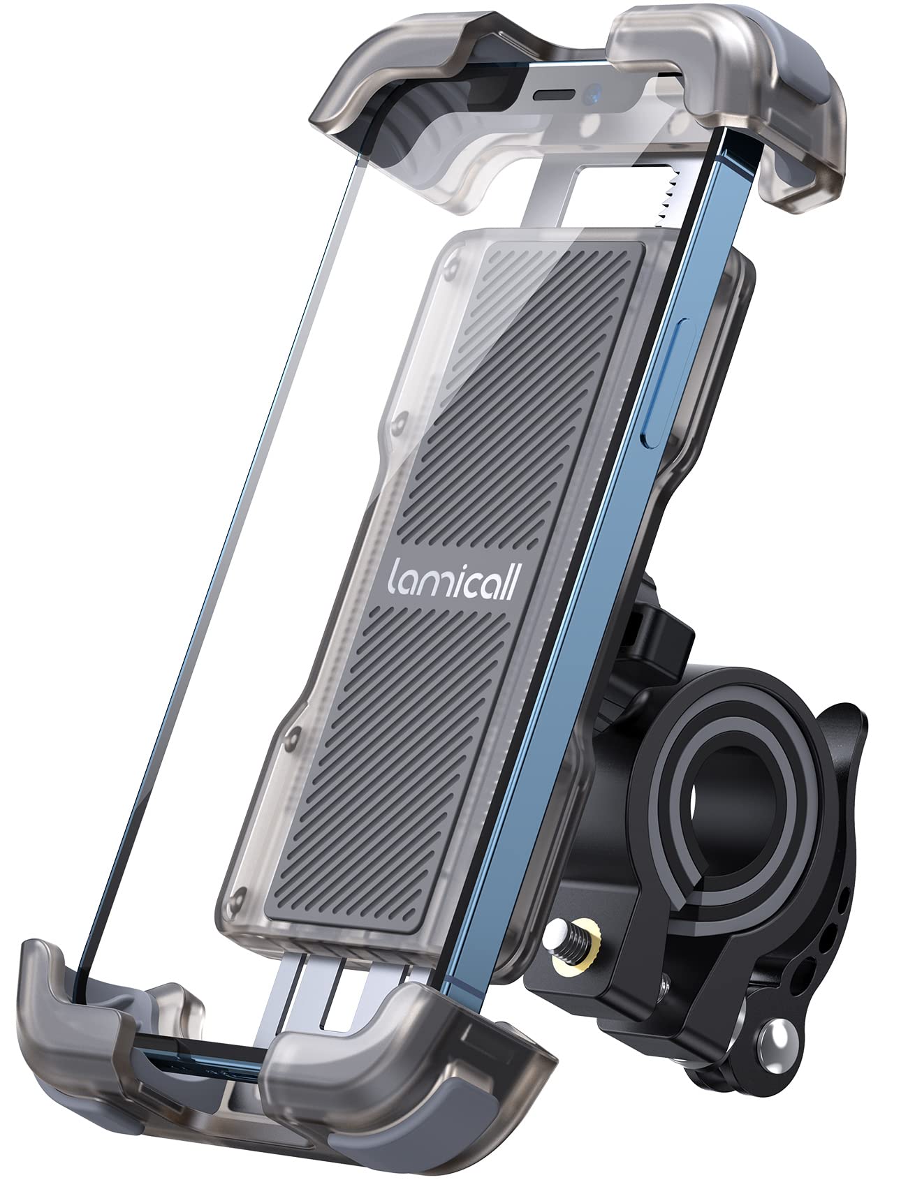 Suporte De Bicicleta Lamicall Mount Motorphone Mount Para Iphone 15 Pro Max/14, Galaxy S24 4.7-6.8