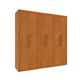 Guarda-roupa Casal Paradiso Sem Pés 6 Portas 4 Gavetas Cinamomo 219 Cm