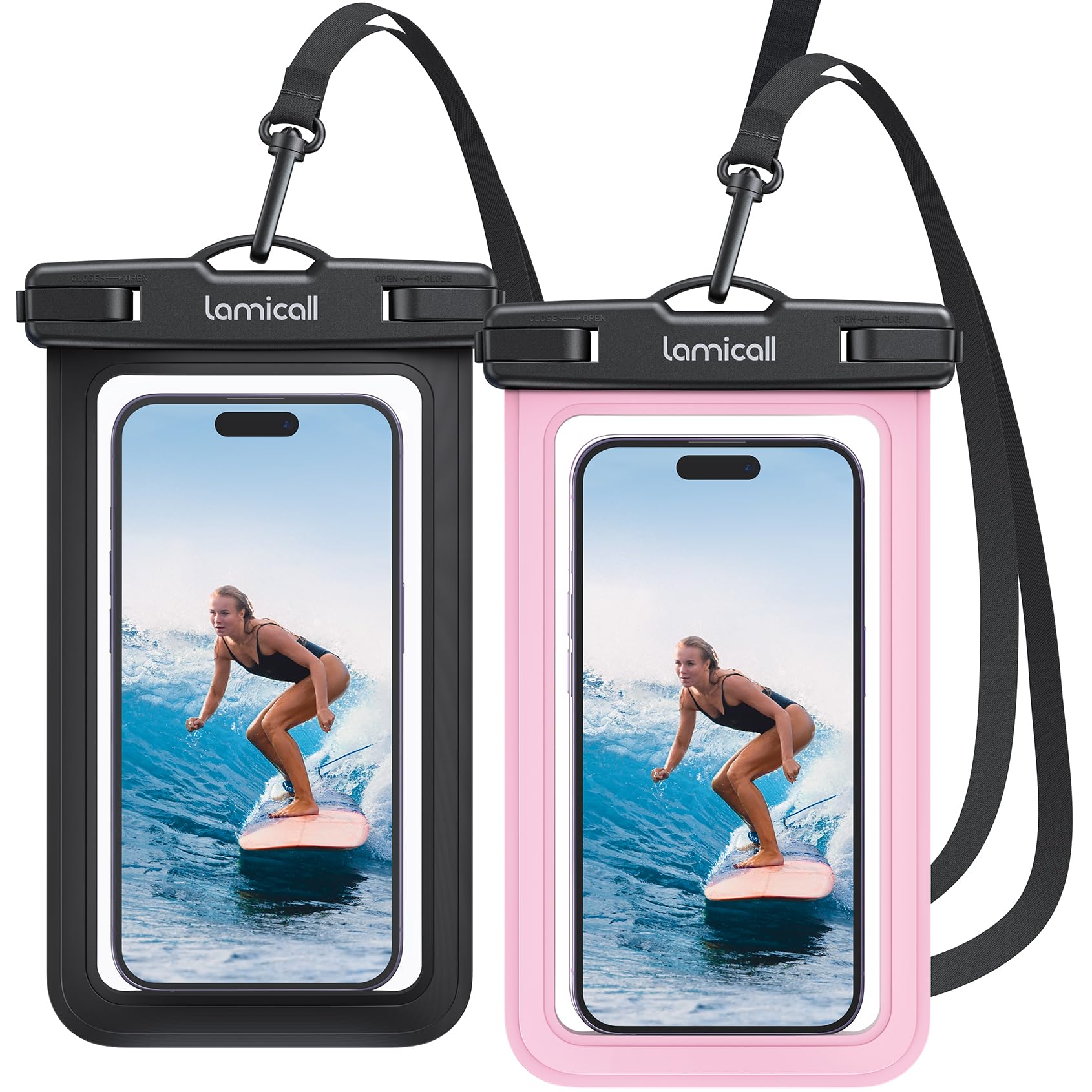 Bolsas Impermeáveis Lamicall Beach Vacation Essentials Pink