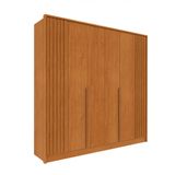 Guarda-roupa Casal Vicenzo Sem Pés 6 Portas 4 Gavetas Cinamomo