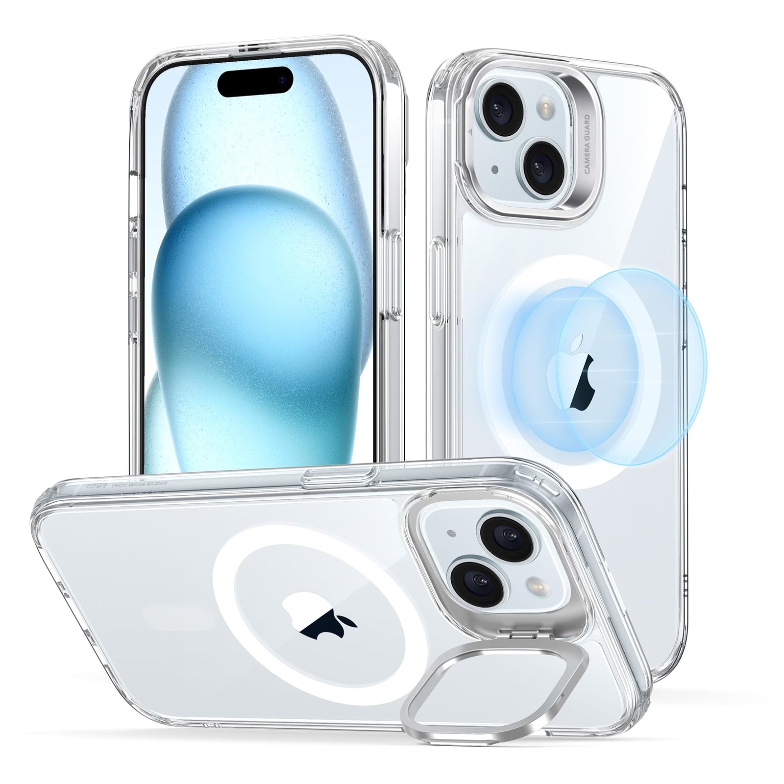 Capa De Telefone Esr Para Iphone 15 Plus Com Capa Transparente Magsafe