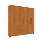 Guarda-roupa Casal Paradiso Com Pés 6 Portas 4 Gavetas Cinamomo 219 Cm