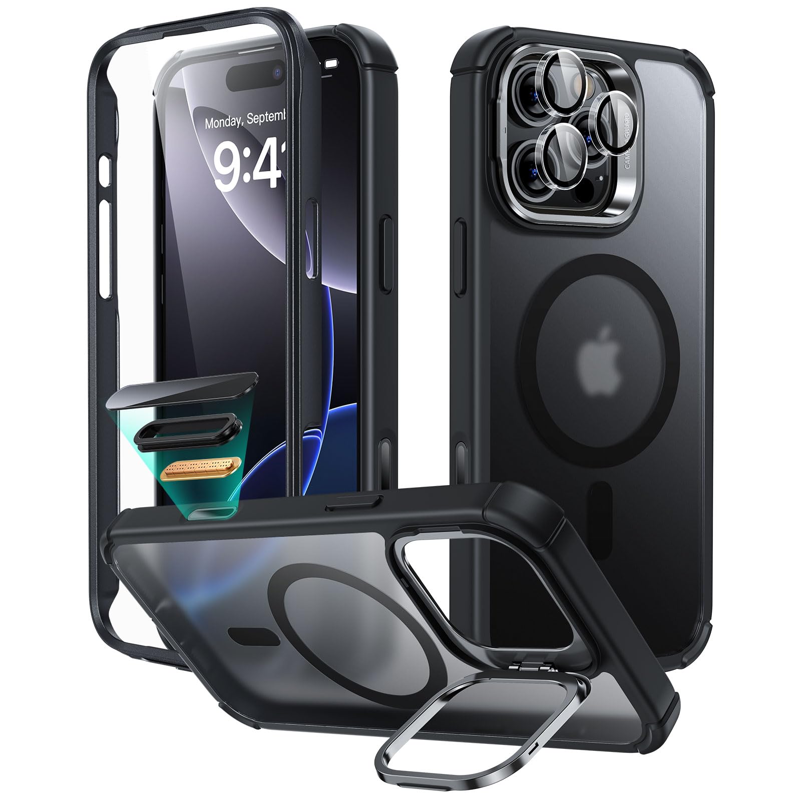 Capa Esr Para Iphone 16 Pro Max Com Suporte E Botão De Controle Da Câmera