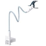 Suporte De Telefone Lamicall Gooseneck Bed Nylon Trançado Azul Branco
