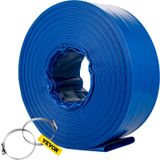 Mangueira De Descarga Vevor 1,5 Cm X 30,5 M Pvc Lay Flat Com Braçadeiras Bl