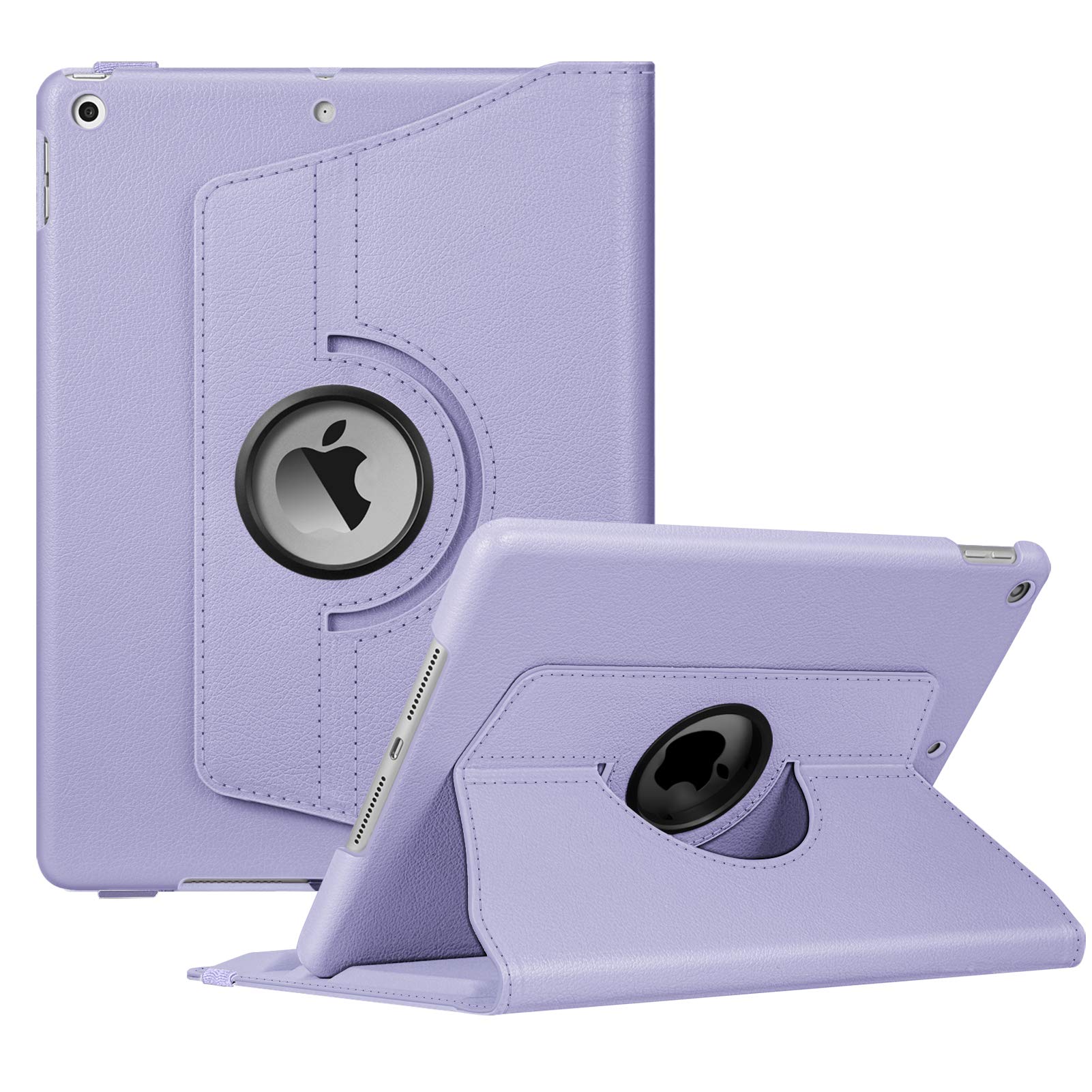 Capa Fintie Rotating Para Ipad De 9ª, 8ª E 7ª Geração, 10,2", Lilás P
