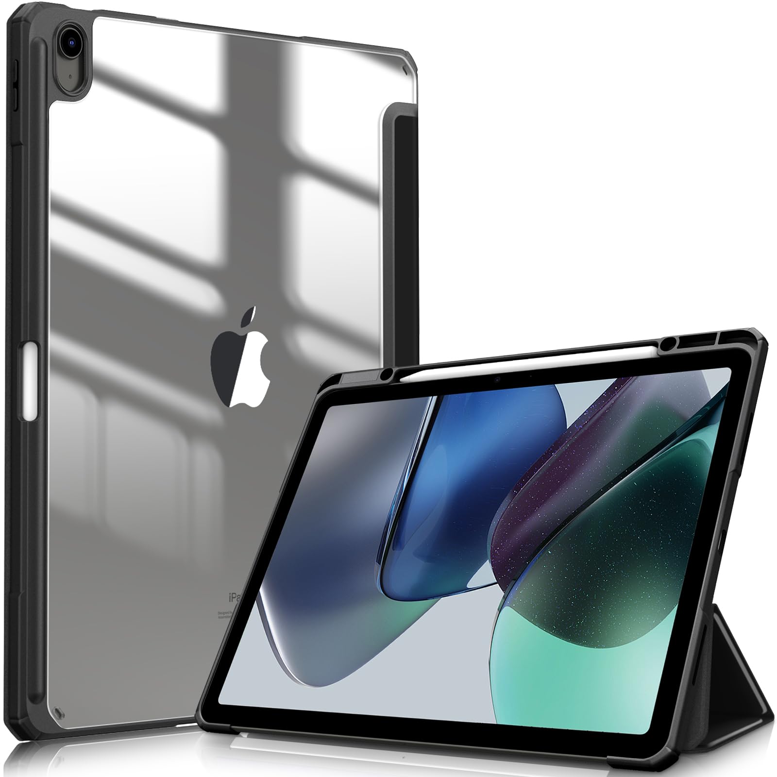 Capa Fintie Hybrid Slim Para Ipad Air De 13 Polegadas (m3) 2025 Preta