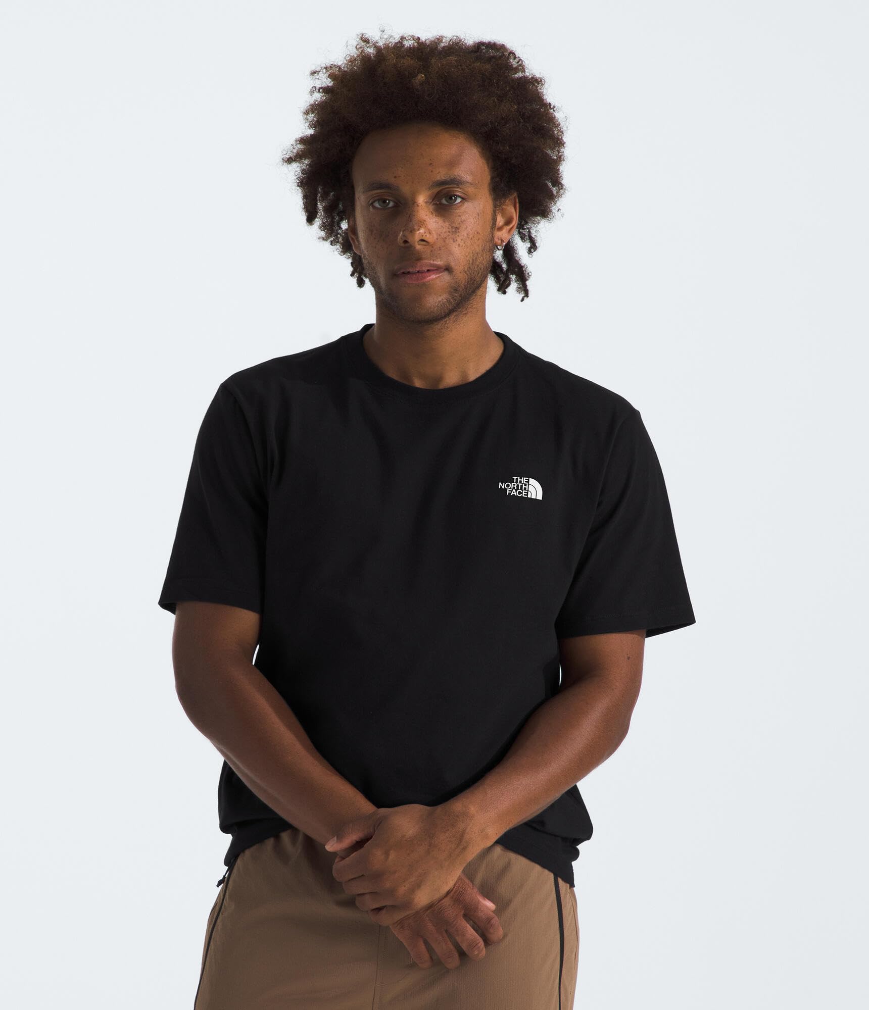 Camiseta The North Face Core Box Nse Para Homens - Preta/branca