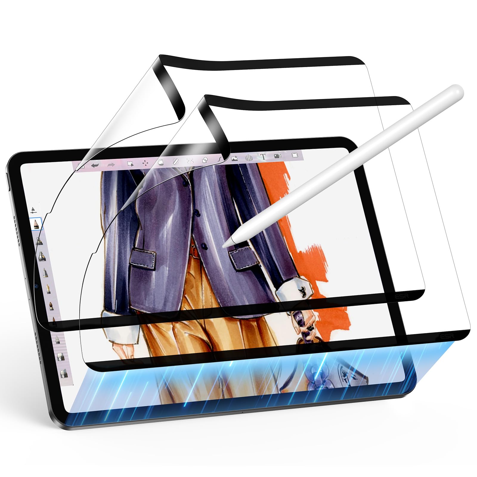 Protetor De Tela Esr Paper-feel Magnetic Ipad Air 5/4 10,9"