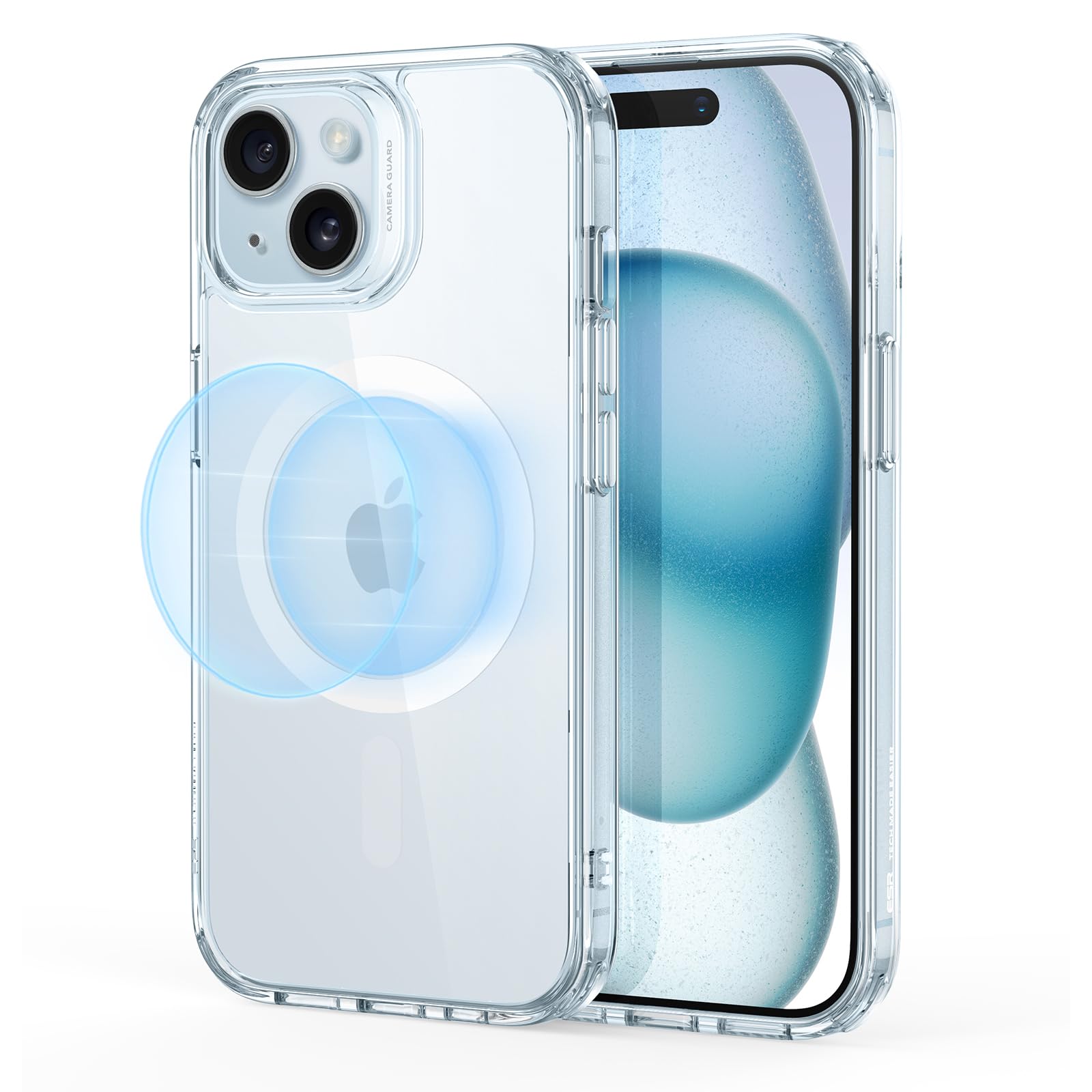 Capa De Telefone Esr Para Iphone 15 Plus Com Magsafe, Azul Transparente