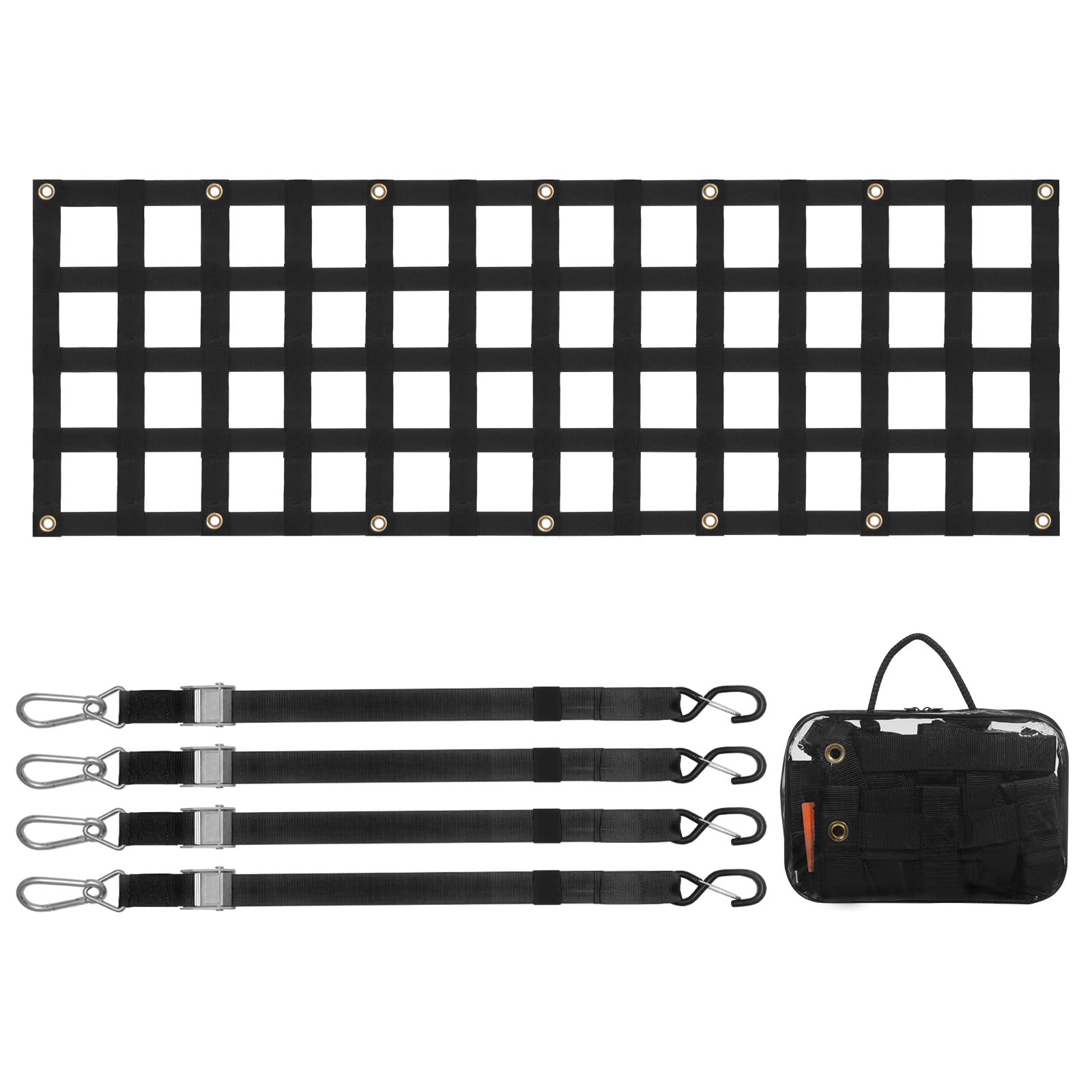 Extensor De Cama Para Caminhão Tailgate Net Vevor 60x45cm Com 4 Alças