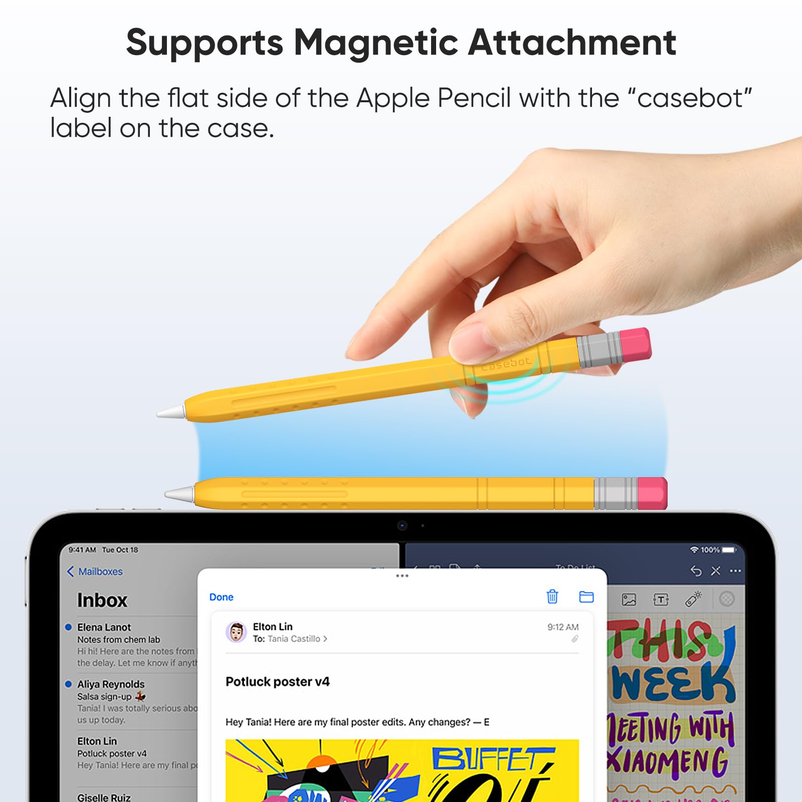 Capa De Silicone Para Apple Pencil Fintie Yellow - Carrefour