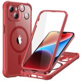 Capa De Telefone Esr Para Iphone 14 Com Vidro Temperado Vermelho Transparente