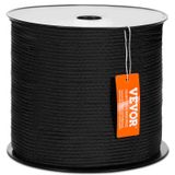 Corda De Nylon Vevor 3/16 Polegadas X 1000 Pés 32 Fios 720 Libras Preta