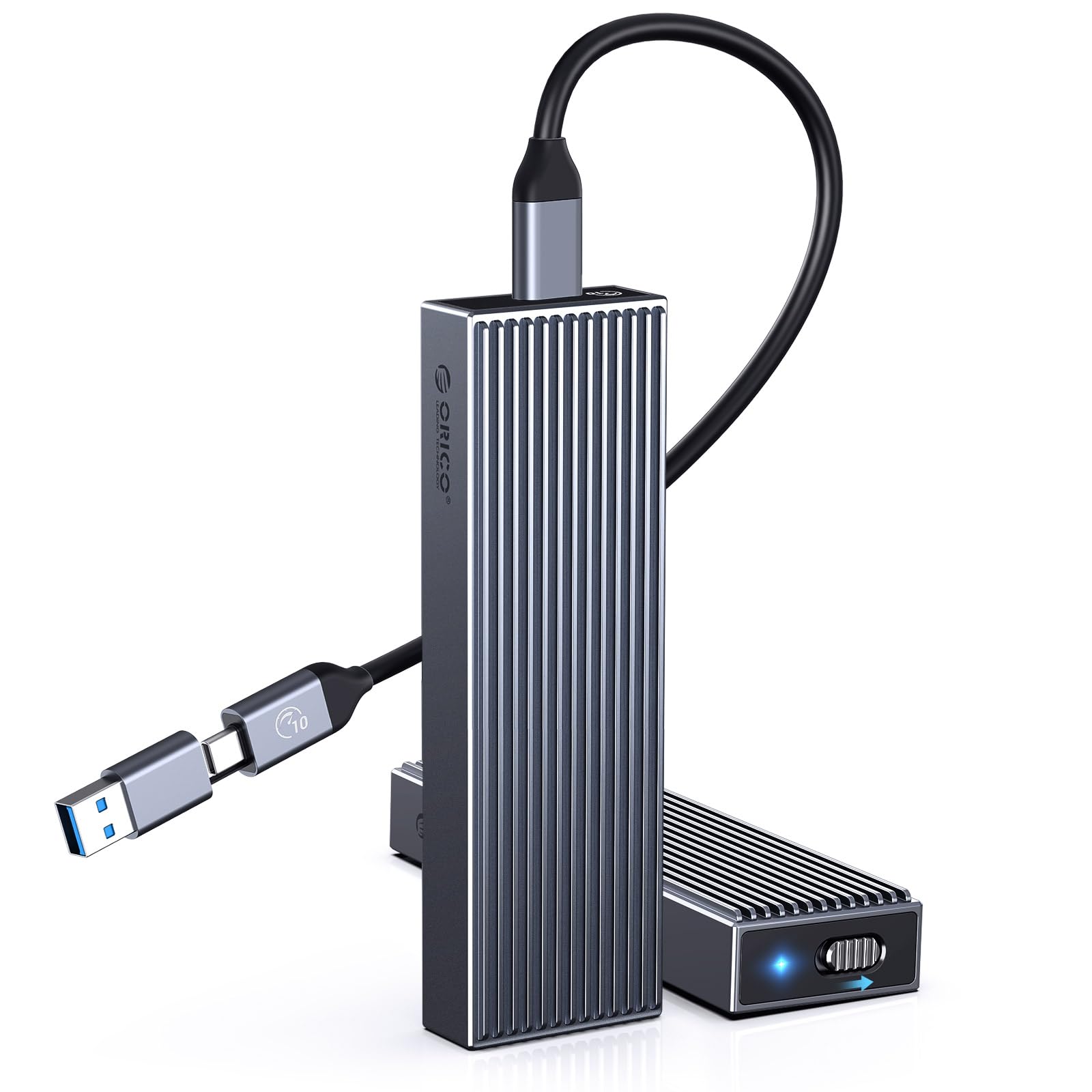 Compartimento Ssd Nvme Orico Alumínio 10 Gbps Usb3.2 Usb-c