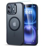 Capa De Telefone Esr Para Iphone 16 Plus Translúcida Preta Fosca