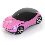 Mouse De Carro Sem Fio Ashata 2.4g 1600dpi Para Pc E Laptop Rosa
