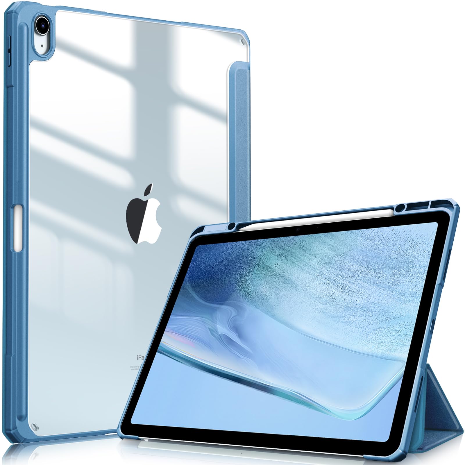 Capa Fintie Hybrid Slim Para Ipad Air De 13 Polegadas (m3) 2025 Ocean