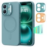 Capa Esr Para Iphone 16 Plus Com Magsafe, Azul-petróleo À Prova De Choque