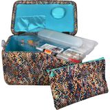 Cesta De Costura Singer Large Premium Multicolor Snake Print