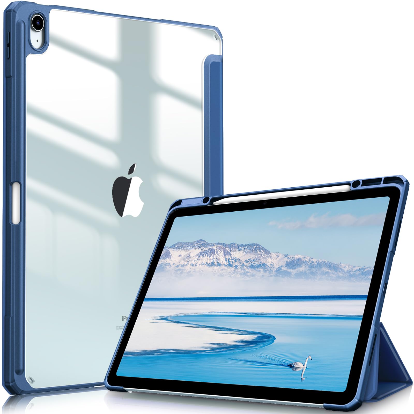 Capa Fintie Hybrid Slim Para Ipad Air De 13 Polegadas (m3) 2025 Navy