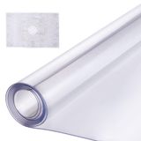 Tampa De Mesa Vevor Plástico De 1,5 Mm De Espessura Em Pvc Transparente 60x240cm