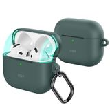 Capa Para Airpods 4 Esr Full Drop Protection Com Mosquetão Cinza
