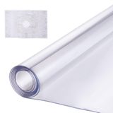 Tampa De Mesa De Plástico Vevor 30x60cm 1,5 Mm De Espessura Em Pvc Transparente