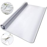 Tampa De Mesa Vevor Plástico Transparente Pvc 107x203x0.2cm
