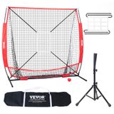 Rede De Treino De Beisebol E Softball Vevor 1,5 X 1,5 M Com Acessórios